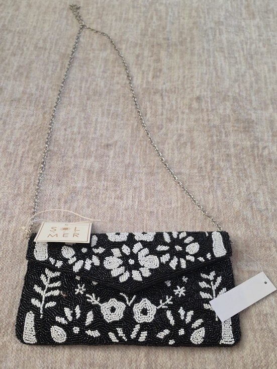 Sol And Mer Handbags - SOL and MER Beaded Chain Bag